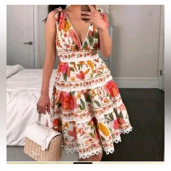 FARM Rio XL Macaw Bloom Mini Dress - Picture 3 of 5